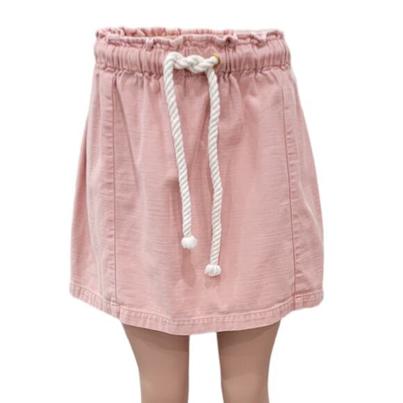J. Crew Women's Skirt Size XS Pink Rope‎ Tie Waist Pull On 2021 - Picture 1 of 8
